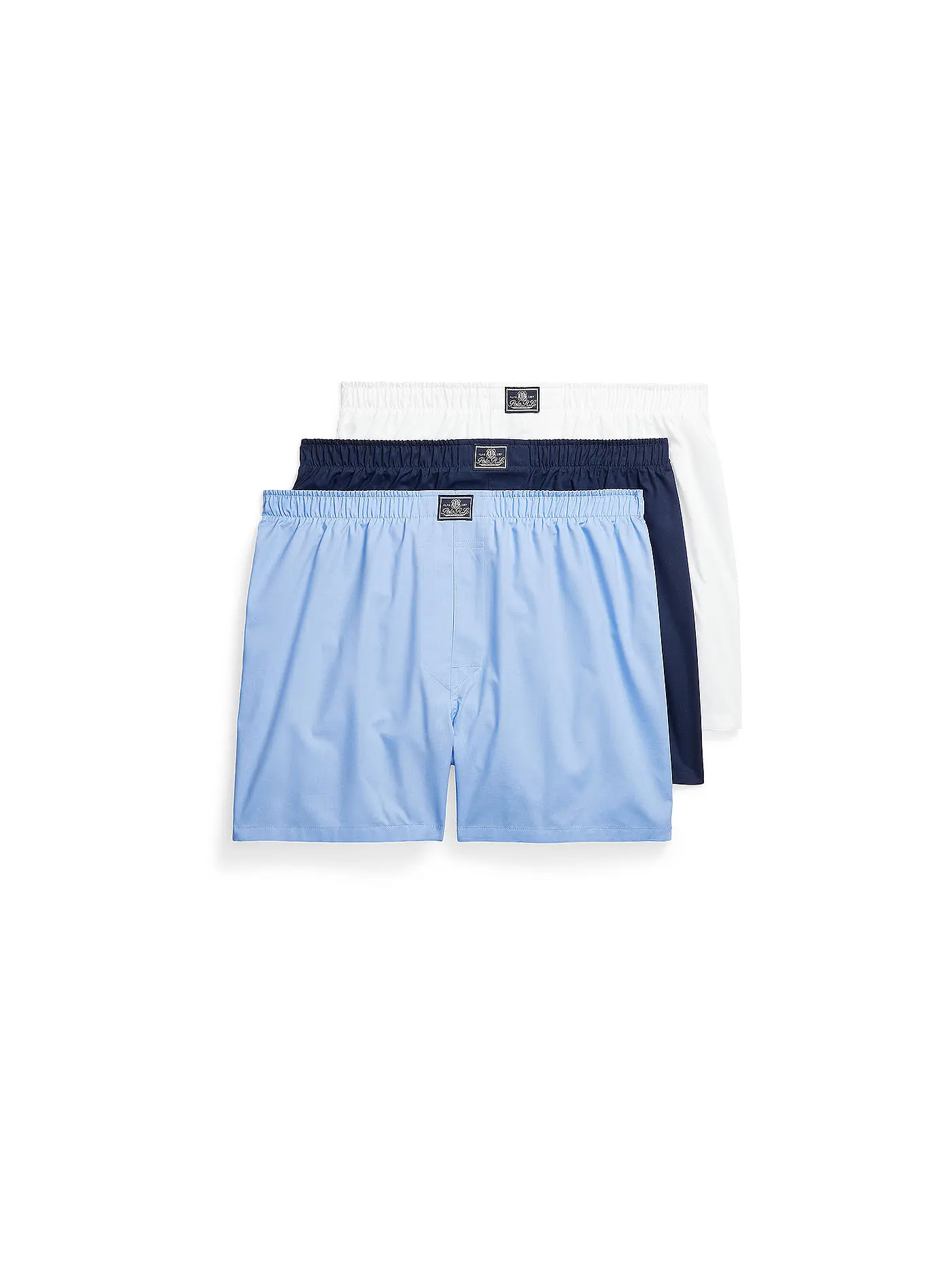 POLO RALPH LAUREN | Boxershorts 3er Pkg weiss hellblau marine | 
